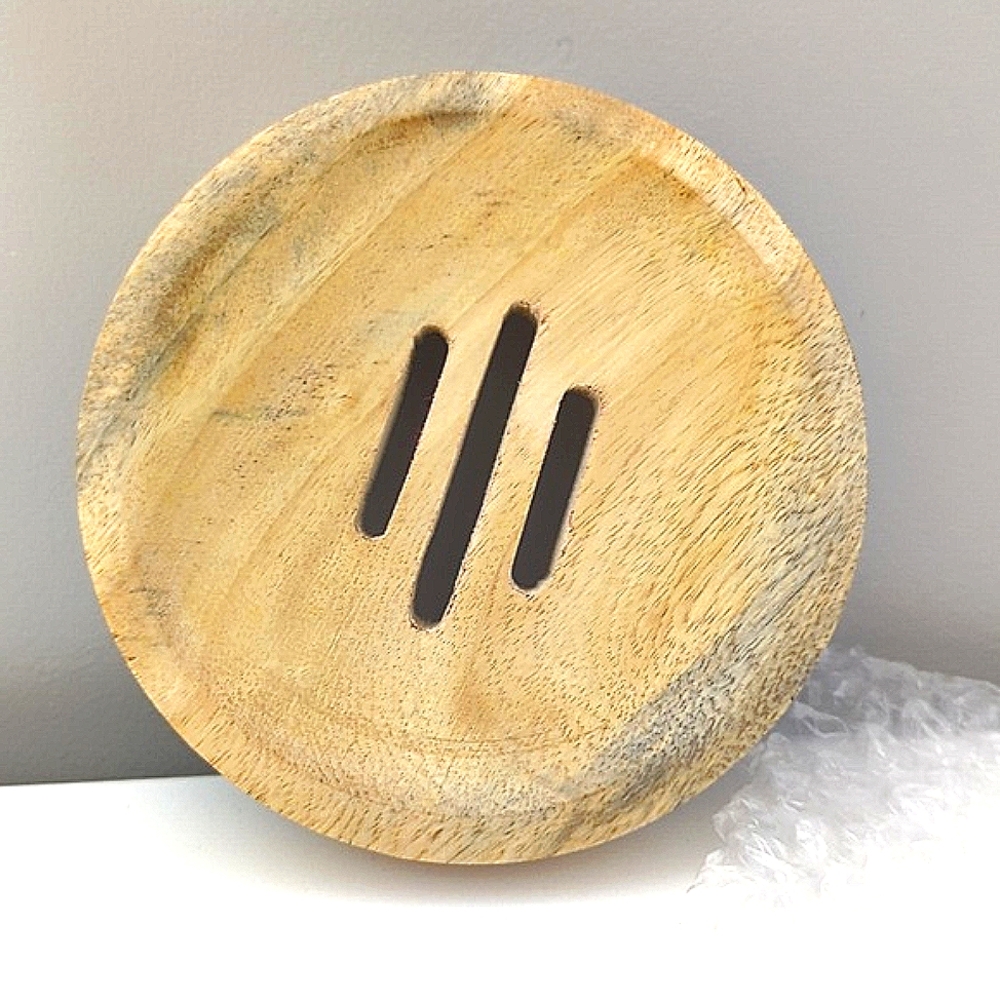 NWT handcrafted wooden soap tray